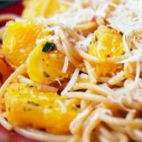 Spaghetti z pomarańczą i chilli / Spaghetti with orange and chilli